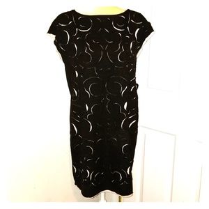 Catherine Malandrino Black Sheath/Shift Dress